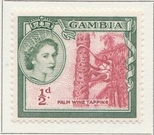 1953 Gambia 1/2d MH* Stamp A4P40F40081-