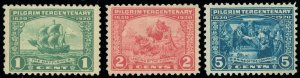 US Scott #548-50, NICE FRESH SET! Mint-F/VF, 2LH, #550 NH, SCV $79.50! (SK)