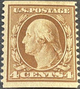 U.S.# 354-MINT/HINGED--SINGLE--DARK BROWN--1909