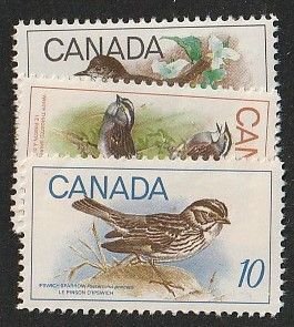 Canada 1969  Bird Issue   Sc# 496-98   Mint