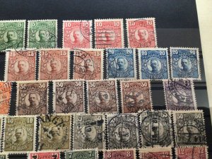 Sweden 1910 to 1919 used stamps A12935