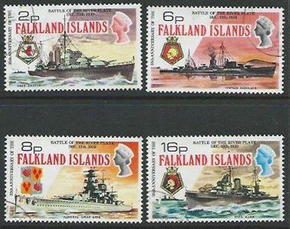 FALKLAND IS 1974 Battle of the River Platte set fine used..................52048