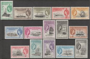 EDSROOM-21818 Falkland Islands Dependency 1L19-1L33 MNH 1954 Complete CV$238.25