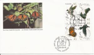 1995 Canada FDC Sc 1566a - Migratory Wildlife