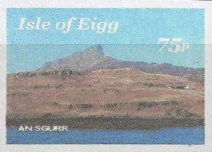 ISLE OF EIGG - An Sgurr - Imperf Single Stamp - M N H - Private Issue