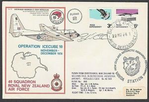 NEW ZEALAND ANTARCTIC 1978 RNZAF signed flight cover ex Scott Base.........27809