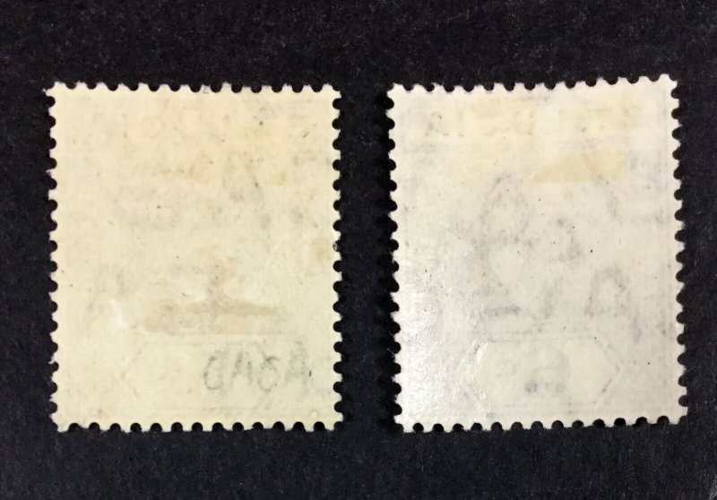 MOMEN: ST LUCIA SG #72-73 1905, 1910 MINT OG H £100 LOT #68370*