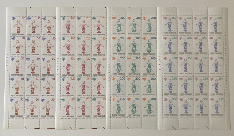 Vatican City 1979 #664-7 Sheet(20), IYC, **MNH**, CV $21