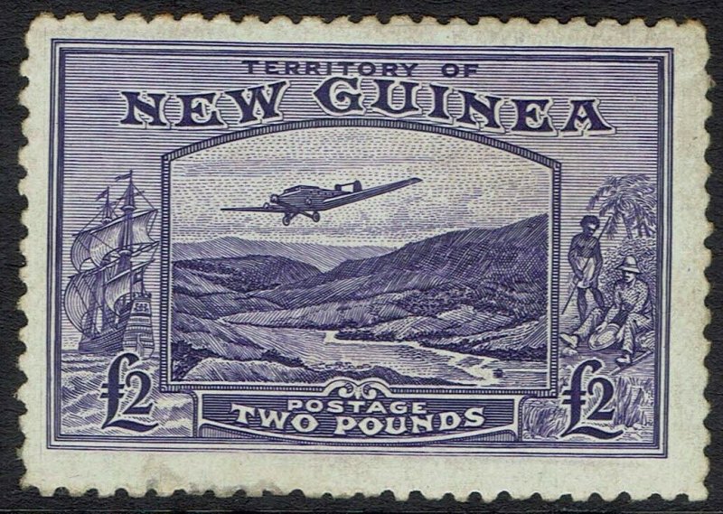 NEW GUINEA 1935 BULOLO AIRMAIL 2 POUNDS
