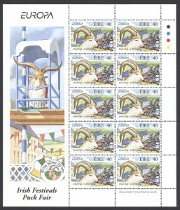 Ireland Sc# 1125 MNH Pane/10 1998 40p Europa