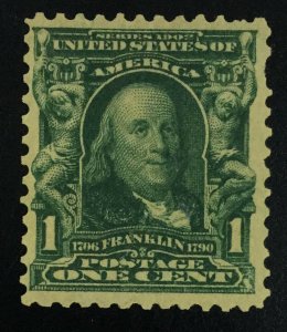 MOMEN: US STAMPS #300 MINT OG NH LOT #51566