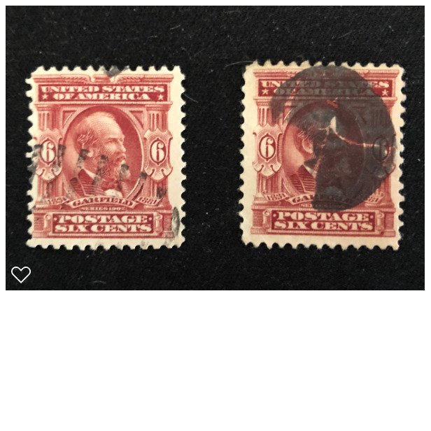 Scott Stamps #305 Six Cents (2) 