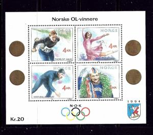 Norway 984 MNH 1990 Olympics S/S