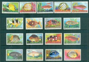 Cocos Keeling Is 1979-80 Pictorials,Marine Life, Fish MUH