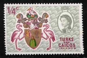 TURKS & CAICOS ISLANDS Scott # 181 Used - QEII & Arms