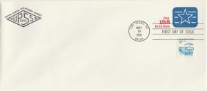 Scott# U628 FDCs 1 US envelope. UPSS Cachet