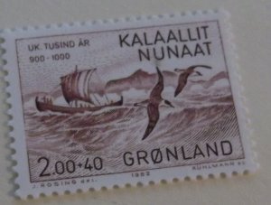Greenland B10 MNH Cat $1.25 Ship, Bird Topical Full Set