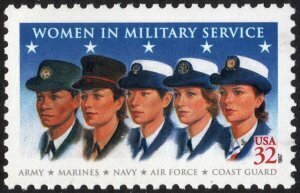 U.S.#3174 Women in Military Service 32c Single, MNH.