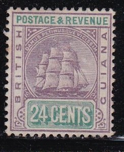 Album Treasures British Guiana Scott # 142  24c  Colony Seal (Ship)  Mint LH