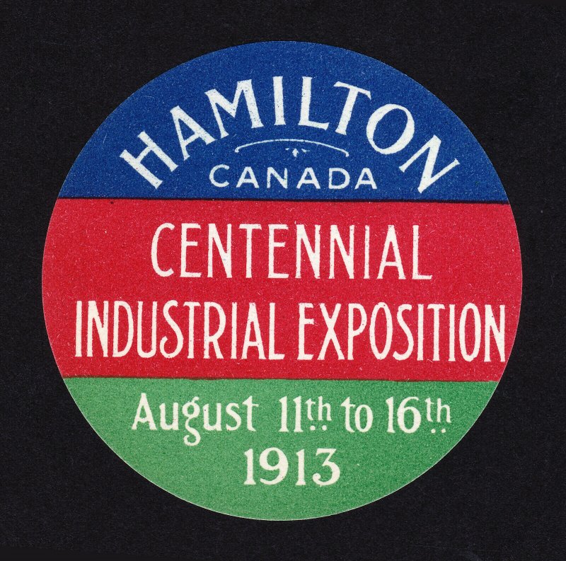 CANADA POSTER STAMP HAMILTON CENTENNIAL INDUSTRIAL EXPOSITION 1913 MNH-OG