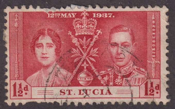 St Lucia 108 King George VI Coronation Issue 1937