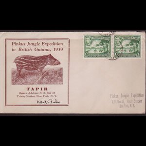 BR.GUIANA 1938 - Cover-Pincus Expedition