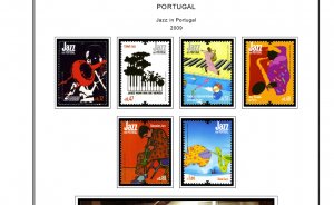 COLOR PRINTED PORTUGAL 2000-2010 STAMP ALBUM PAGES (214 illustrated pages)