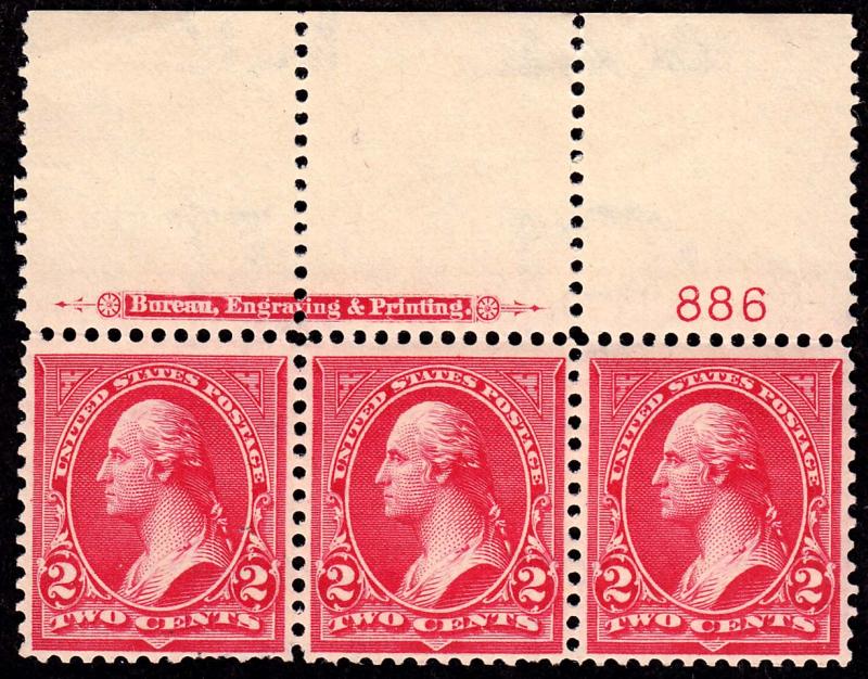 #279B Strip of 3 Mint NH Deep Color  - CV $85.00 L@@K!