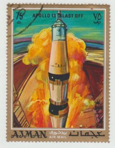 Ajman  Mi562A - Apollo 13 Blastoff -