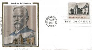 US FDC Scott #1928-31 American Architecture. 5 Colorano Cachets. Free Shipping