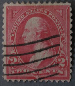 United States #252 2 Cent Washington Used Pale Carmine