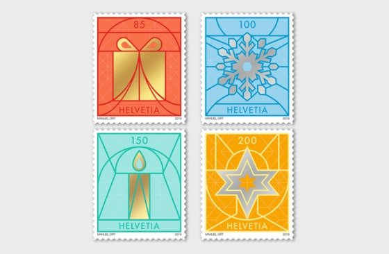 Stamps of Switzerland. 2019. - Christmas 2019 - Set .