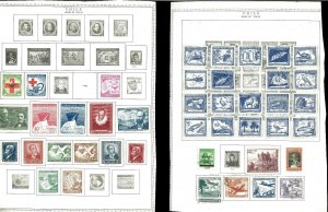 Chile 1939-1972 M & U Hinged & in Mounts on a Mix of Remaindered Pages.