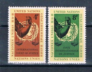 United Nations NY 86-87 MLH set Scales of Justice 1960 (MV0395)