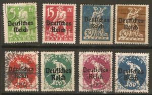 Bavaria 8 Different 256//65 Used F/VF 1920 SCV $18.20