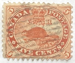 CANADA 1859 #15 Beaver - Used