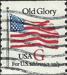 # 2891 USED G STAMP OLD GLORY