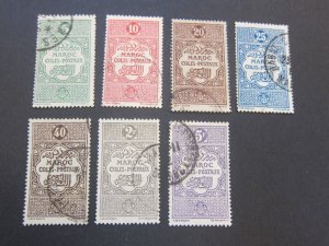 French Morocco 1917 Sc Q1-5,9-10 FU