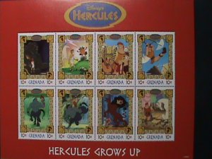 ​GRANADA- DISNEY CARTOON-HERCULES GROWS UP FULL SHEET MNH-VERY FINE