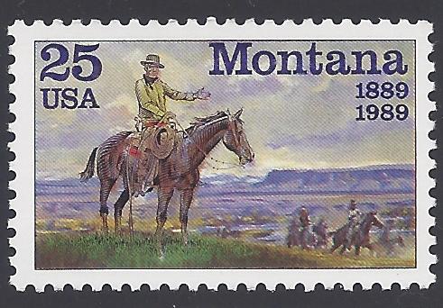 #2401 25c 100th Anniv. Montana Statehood 1989 Mint NH