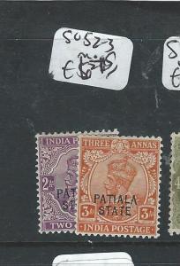 INDIA PATIALA (P0804BB) KG SG 52-3  MOG