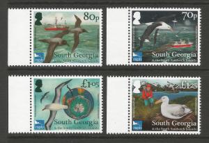 South Georgia & Sandwich Isl 2017 MNH Albatross Consrv RSPB 4v Set Birds Stamps