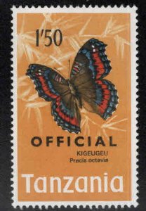 Tanzania Scott o24  MNH** official overprint Butterfly stamp