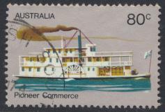 Australia  Sc# 538  Pioneer Life Padde Steamer  Used 