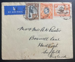 1940 Tanga Tanganyika British KUT Airmail Cover To Hadleigh England