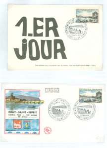 France 1155 1966 Rhone Bridge - Pont Saint - Espirit