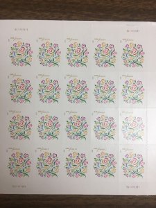 Where Dreams Blossom Forever USPS Sheet of 20 MNH Wedding Stamps