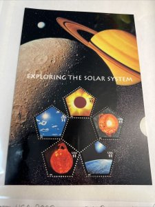 Scott# 3410-sheet of 5 $1.00 stamps  Exploring the solar system MNH-2000 