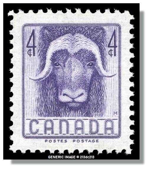 Canada - 352 MNH - Musk Ox (1955) 4¢