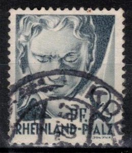 Germany - French Occupation - Rhine Palatinate - Scott 6N1